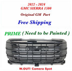 Front Upper Bumper Grille for GMC Sierra 1500 (2022–2024) OEM 84878062