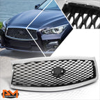 Diamond Mesh Grille with Badge Slot for Infiniti Q50 (2014–2017)