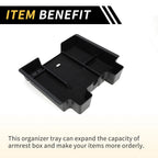 Center Console Organizer Tray for Chevy Silverado 1500, GMC (2019–2023)
