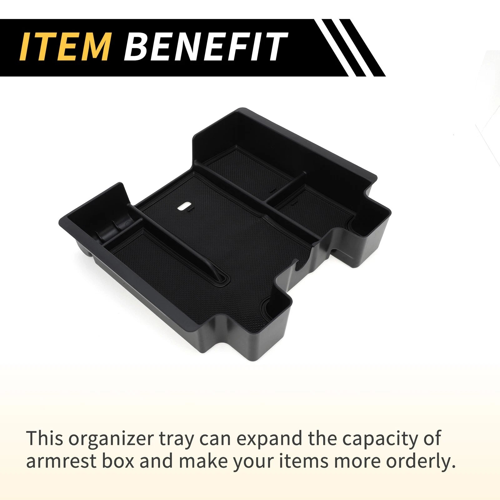 Center Console Organizer Tray for Chevy Silverado 1500, GMC (2019–2023)