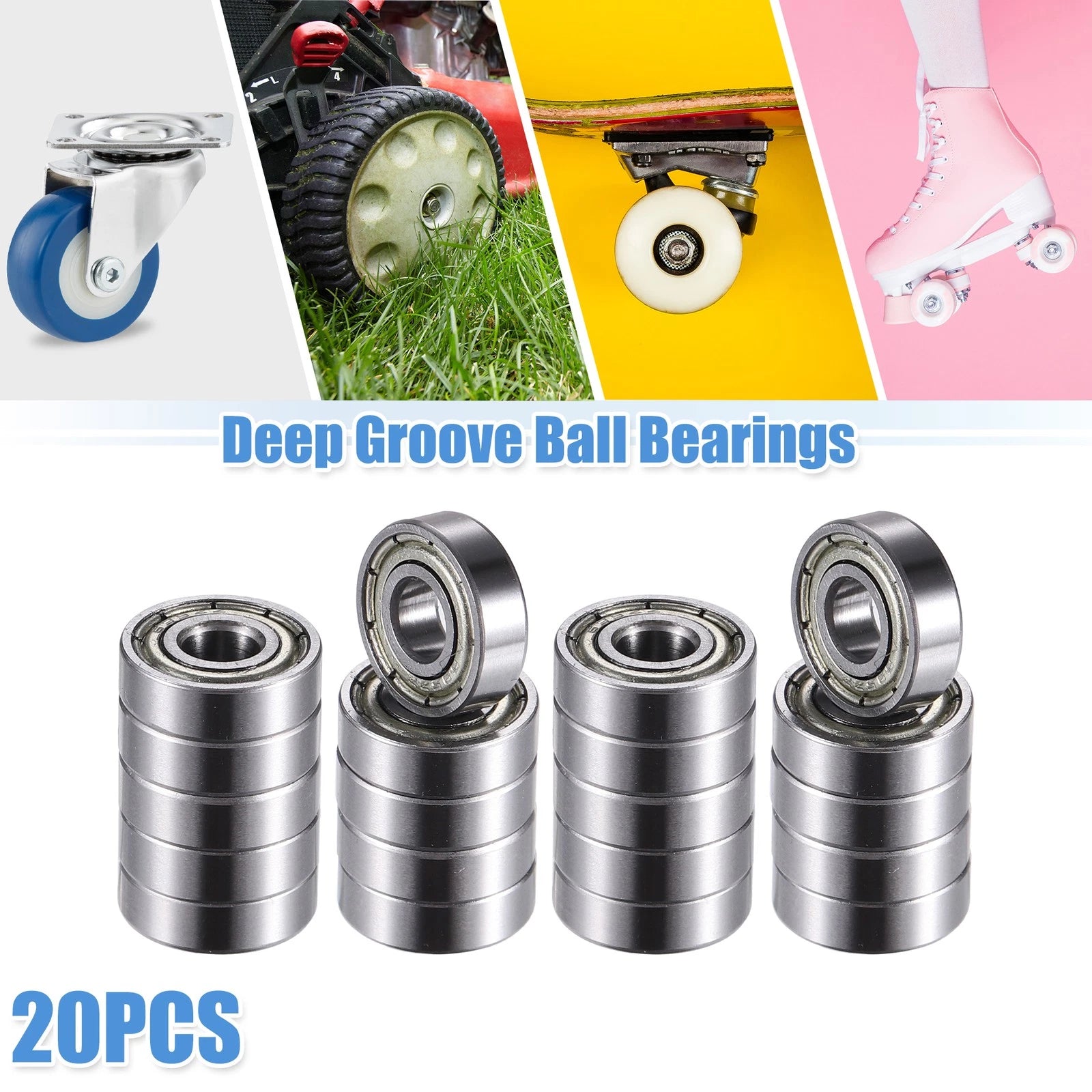 20pcs 695ZZ Deep Groove Ball Bearings for Various Applications 