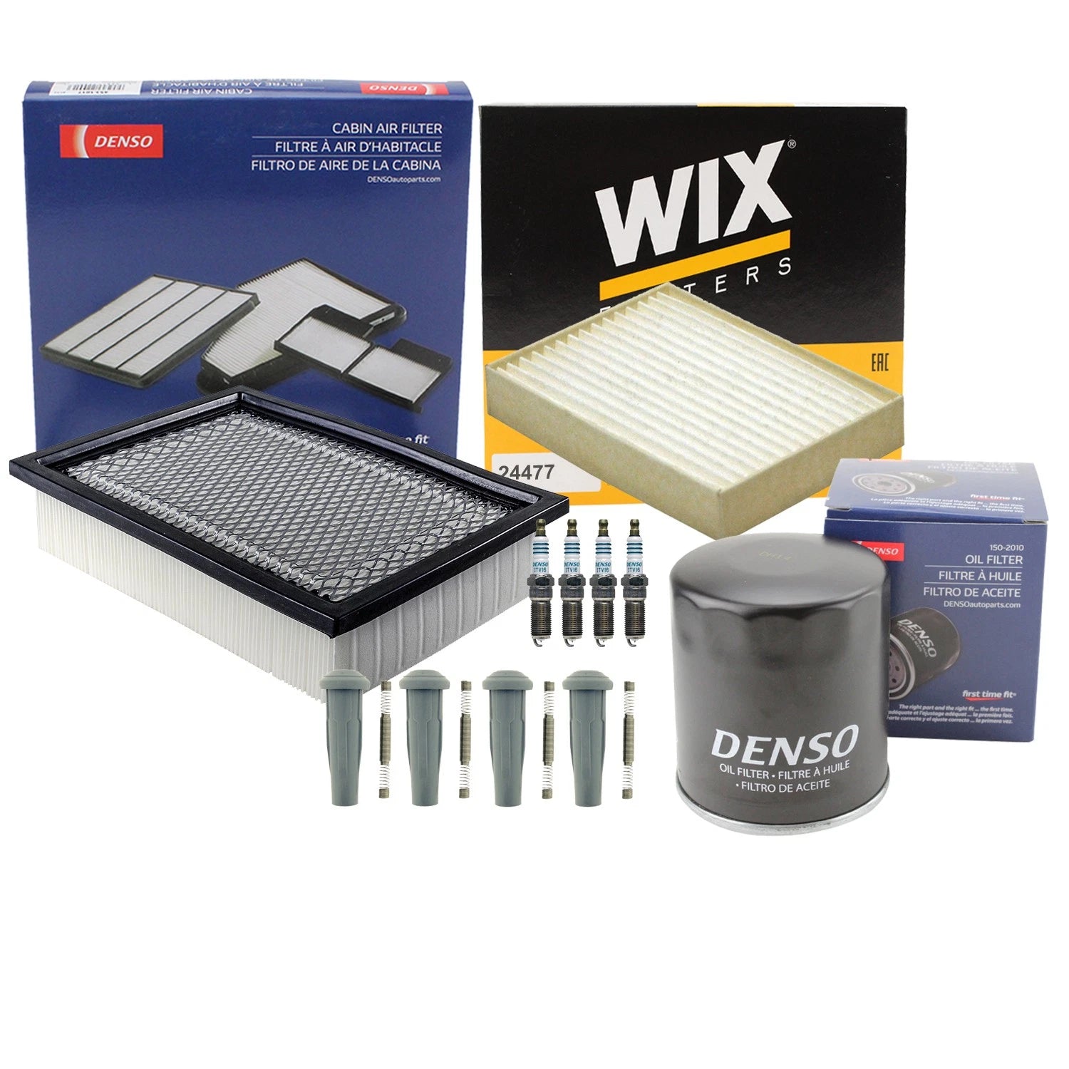 Denso Tune Up Kit & NGK Spark Plugs for Ford Escape 2.5L L4 (2001–2012)
