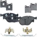 Set of 4 NAO Brake Pads for Chrysler Crossfire (2005–2006)