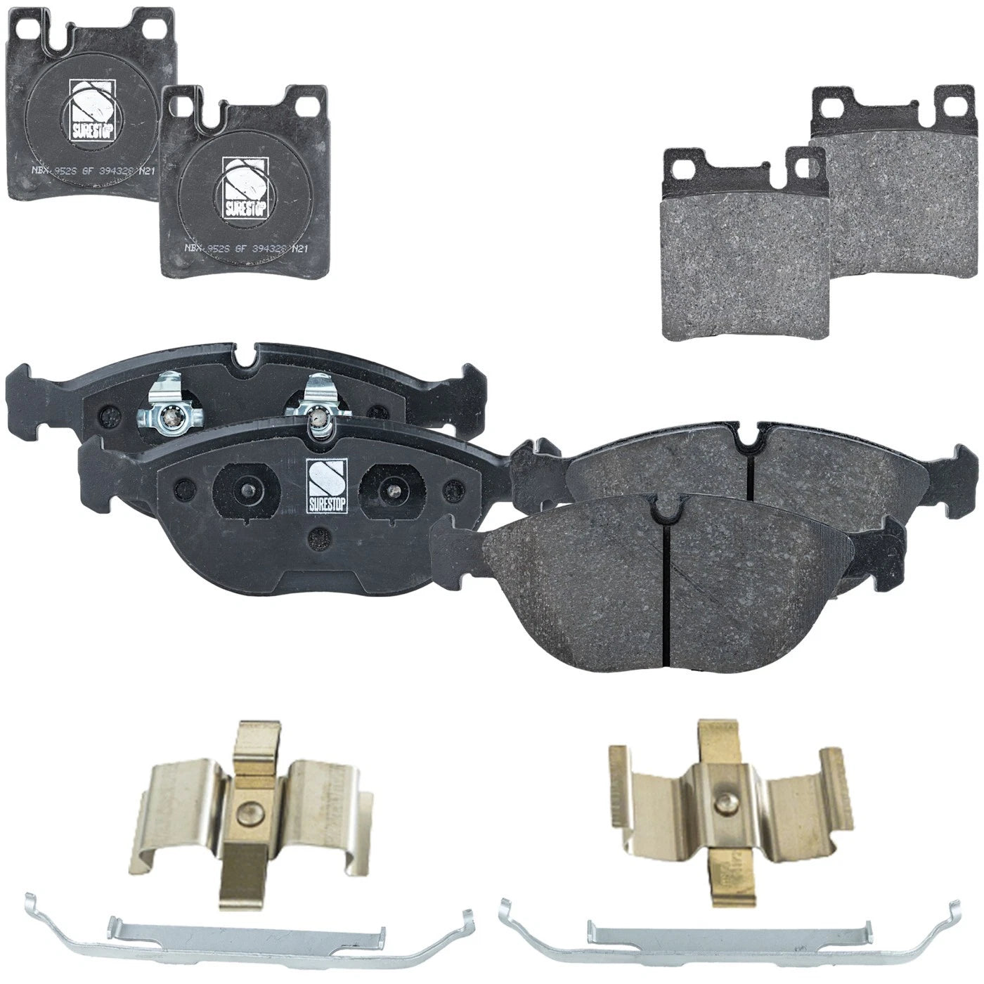 Set of 4 NAO Brake Pads for Chrysler Crossfire (2005–2006)