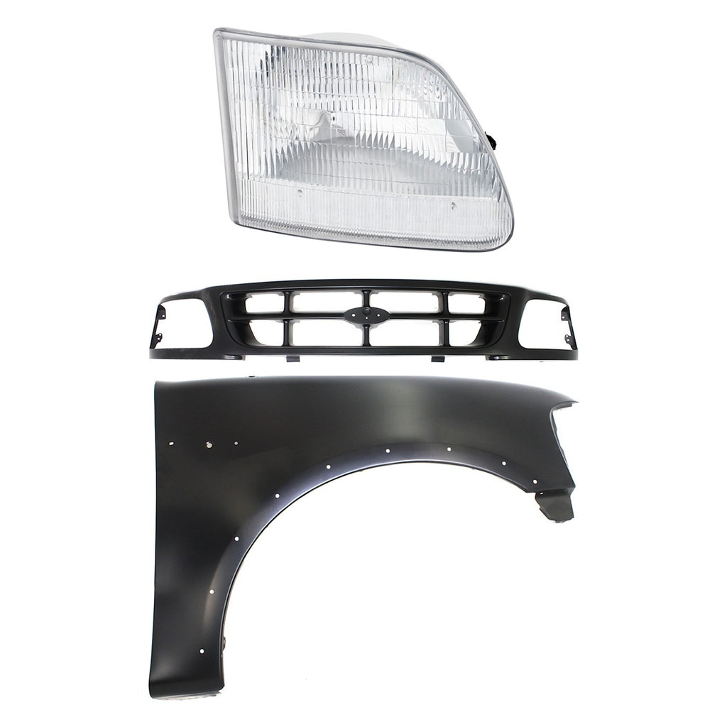 Fender and Headlight Kit for Ford F-150 F-250 (1997–1998)