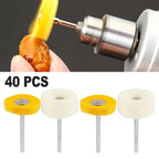 40x Polishing Mop Wheel Buffing Pads for Rotary Tool