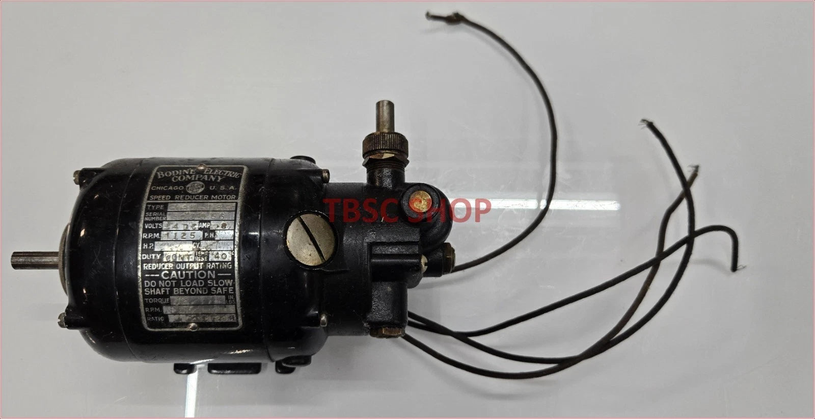 Bodine Electric NSH-12R 1/50 HP DC Speed Reducer Motor for (24V)