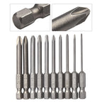 10 Piece Screwdriver Bits Set with Magnetic Tips PH00 PH0 PH1 PH2