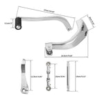 Set of Chrome Mid Controls Shifter Sides for Harley Fat Bob FXFB (2018–2023)
