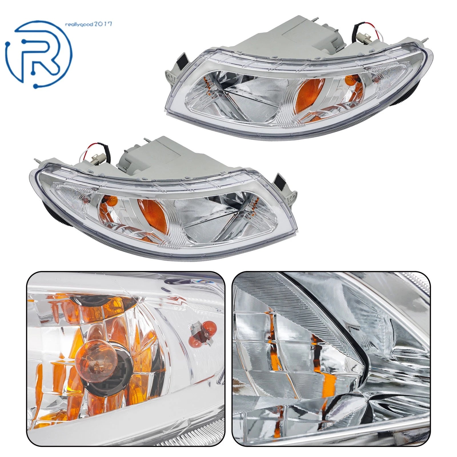 Clear Lens Halogen Headlight Assemblies for International (2002-2019)