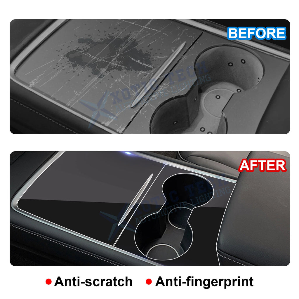 Center Console Wrap Cover Sticker for Tesla Model 3/Y (2021-2024)