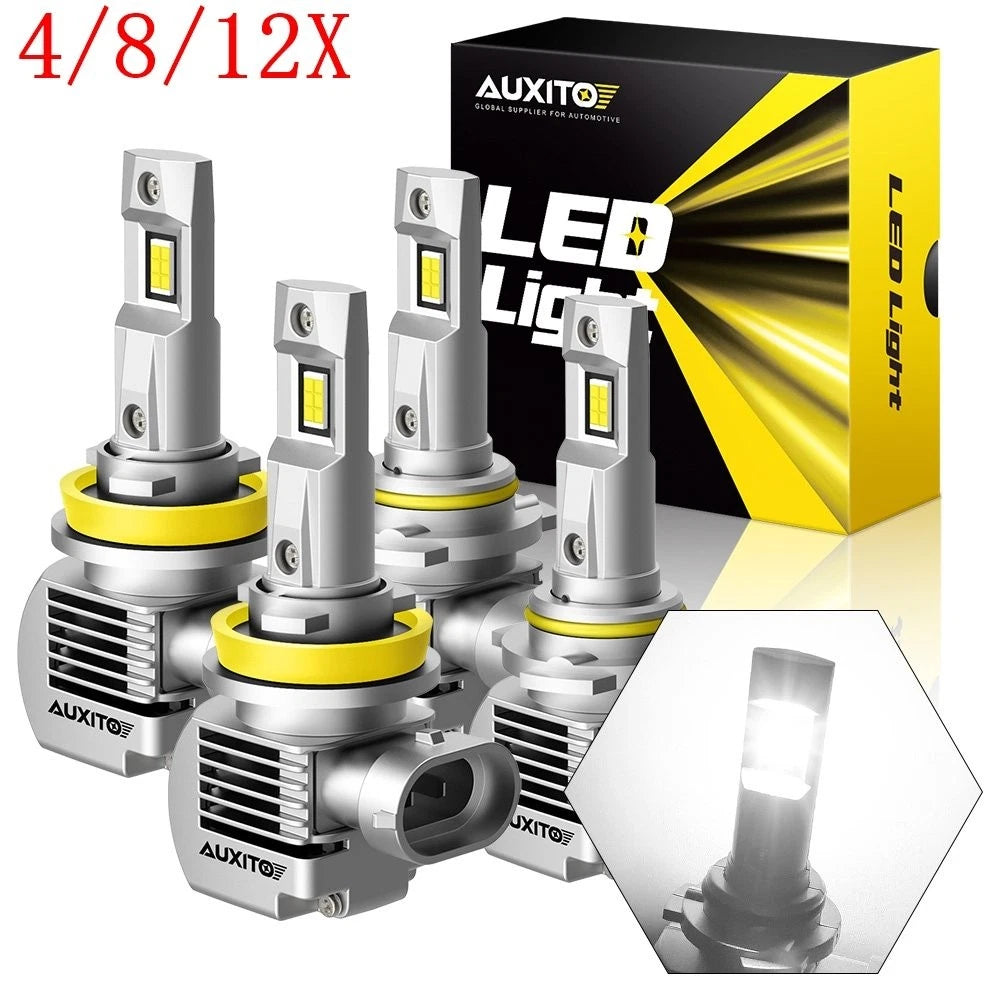 Set of 6 9005 + 9006 + H11 LED Headlight Fog Light Kit for Vehicles