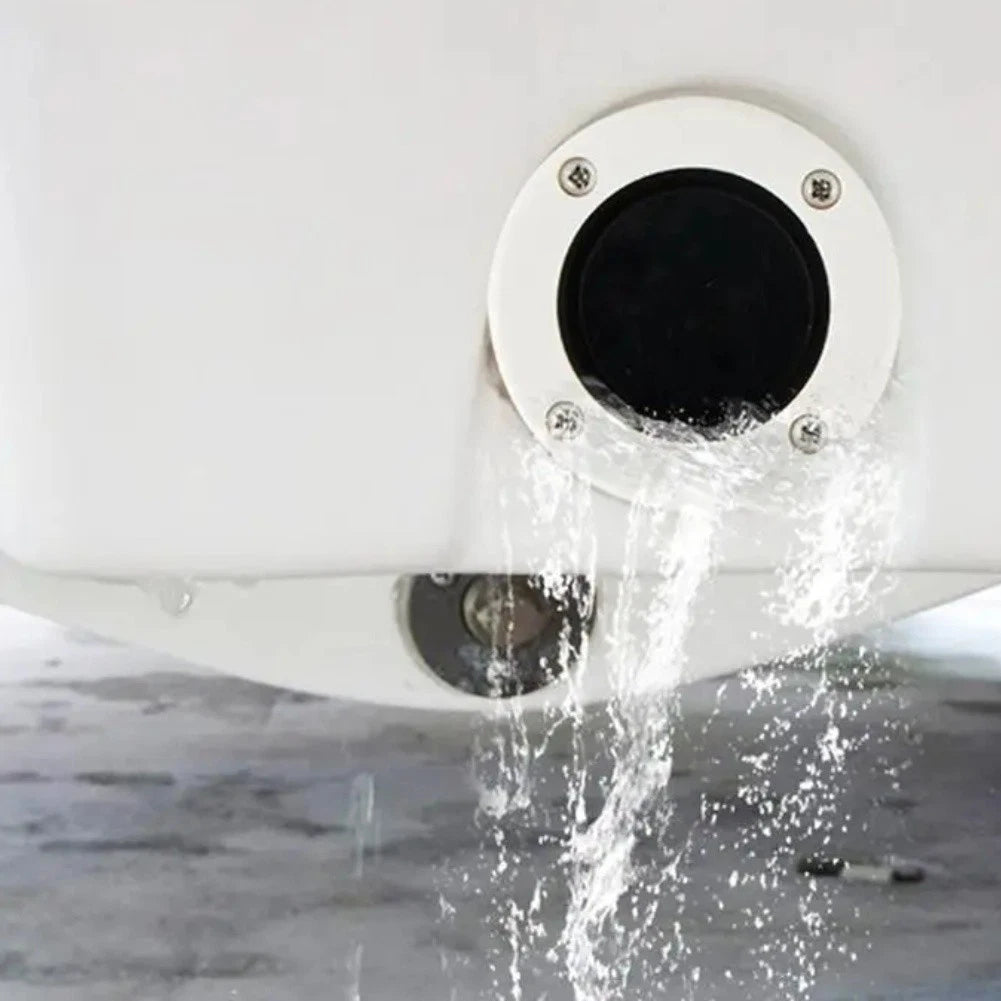 Sewage Drain Valve with One Way Check Valve for Boats (ABS Material)