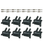Set of 8 Ignition Coils & 16 Iridium Spark Plugs for Jeep Dodge Ram V8 (2002–2021)