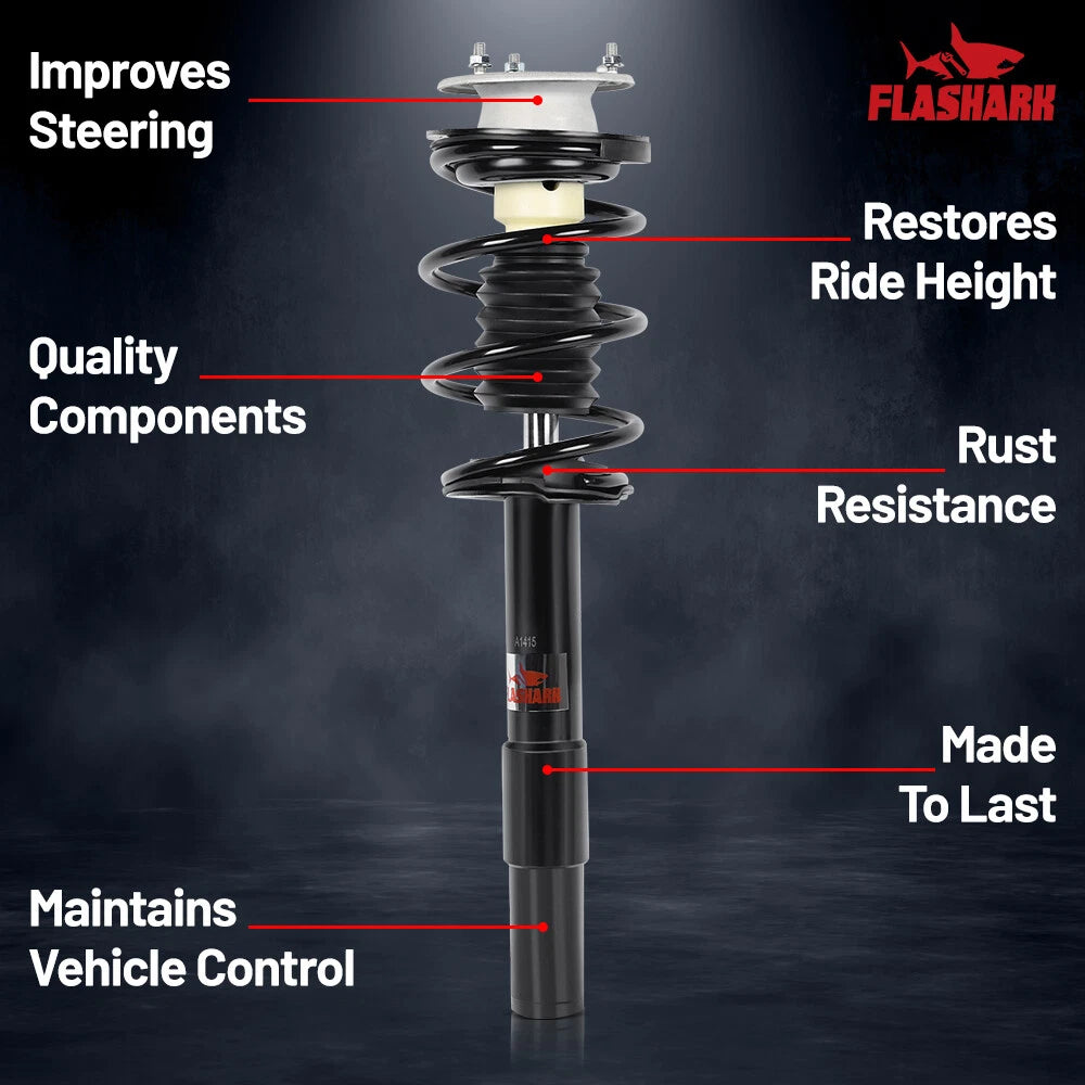 Front Pair Complete Struts for BMW 535 (2008–2010), 530i (2004–2007), 528i (2008–2010), 525i (2004–2007)