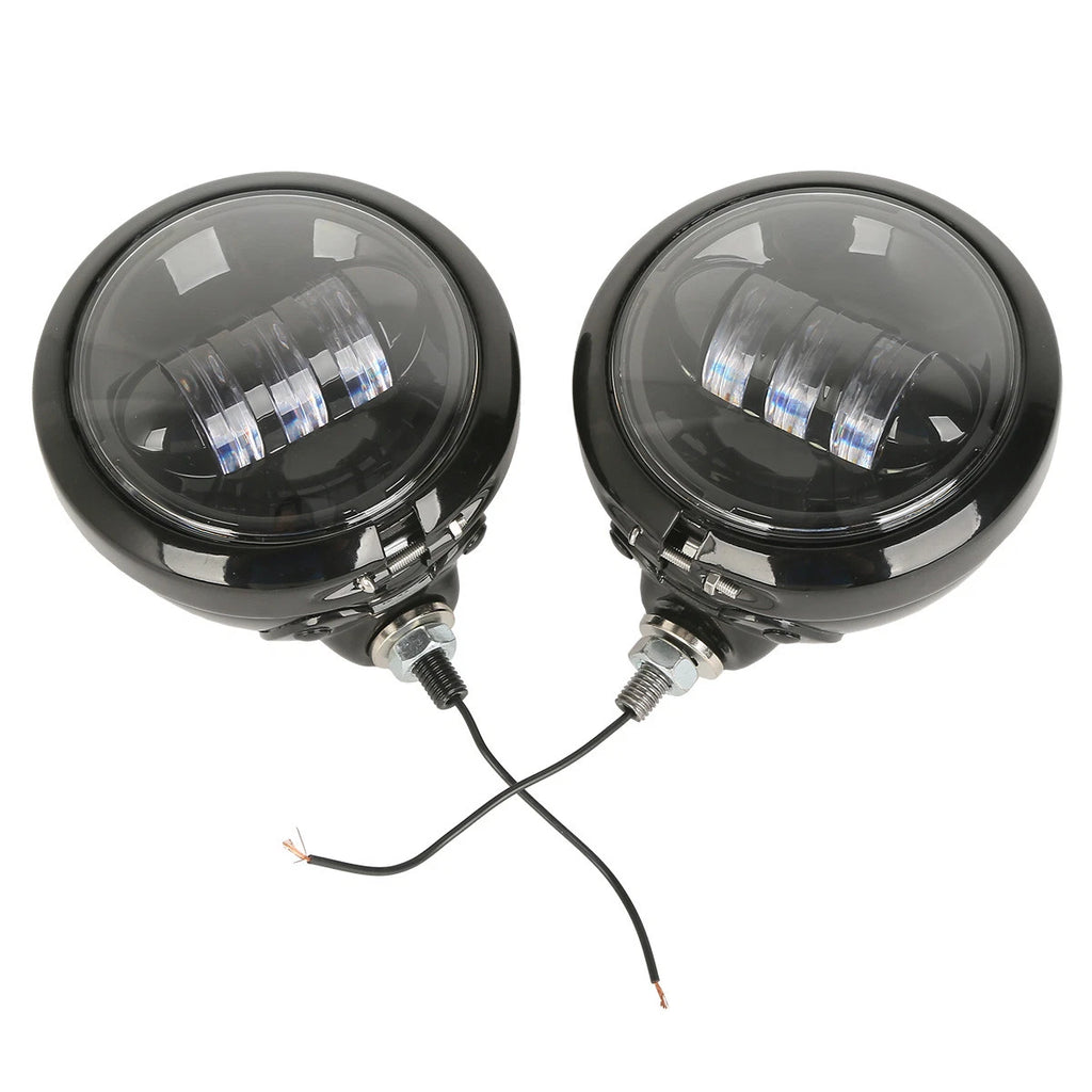 Set of 2 LED Auxiliary Spot Fog Lights for Harley Touring (2014–2023)