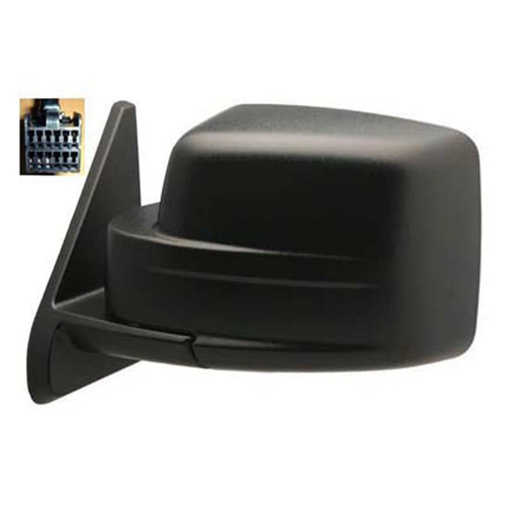 Replacement Driver Power Door Mirror w Heated Glass for 2007-2017 Jeep Patriot
