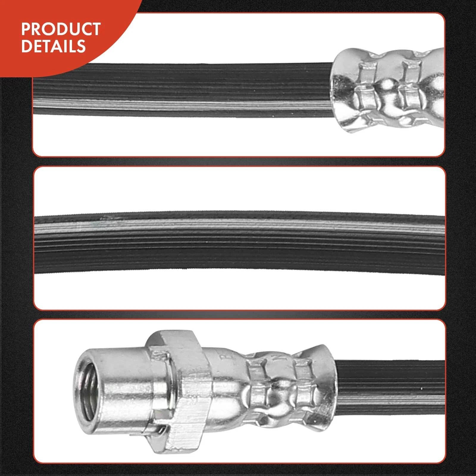 2X Front Brake Hydraulic Hose for BMW 325xi 330xi (2001–2005)