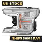 Full LED Headlight Chrome Bezel for Ford F-150 (2018–2020)