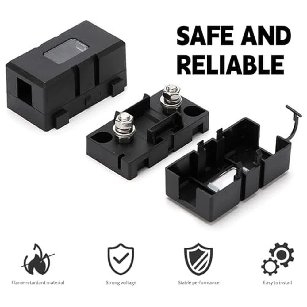 Set of 6 Midi Fuse Holders for Construction Vehicles (Agricultural Use)