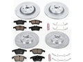 Front and Rear Brake Pad and Rotor Kit for Jaguar XK (2007–2009) JZ917RN
