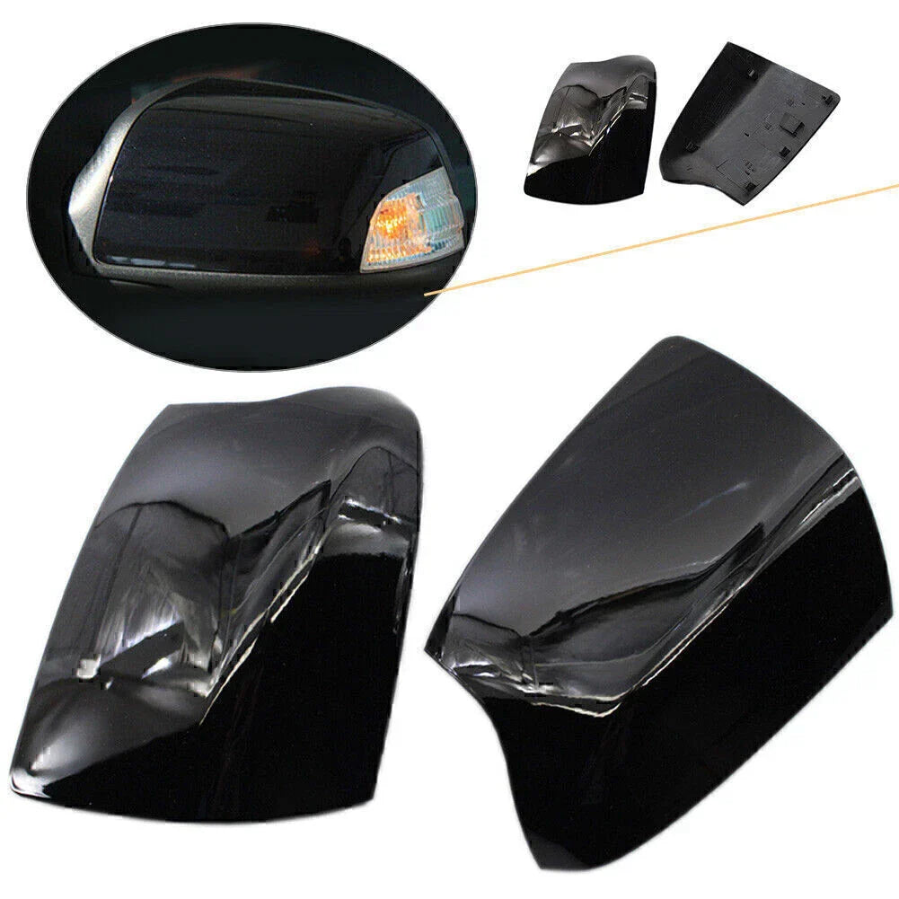 Glossy Black Rearview Mirror Cover for Ford Focus (2005-2008)