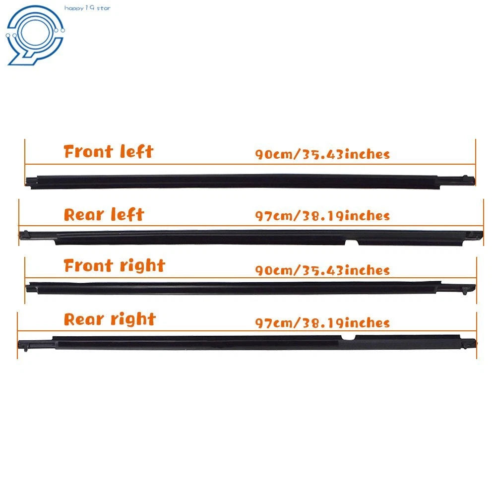 Weather Strip Window Molding Trim Seal Belt for Toyota Highlander (2008–2010)
