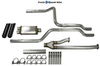 2.5" Dual Exhaust Kit for Toyota Tundra (2009–2013) Stainless Black Tip