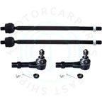 Set of 4 Front Inner & Outer Tie Rods for Dodge Durango (1998–1999)