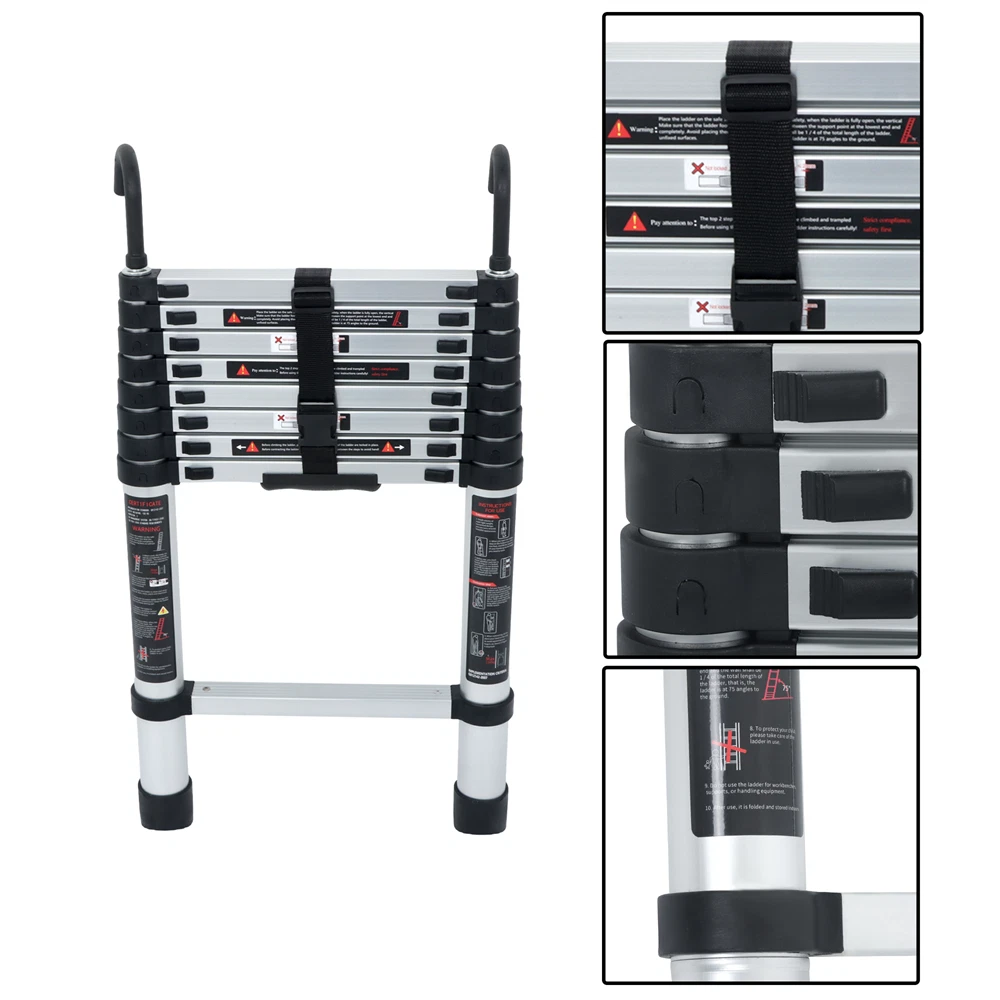 Telescopic Extension Ladder for Various Uses (8.5-14.5 FT)