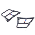 2 x Carbon Fiber Steering Wheel Knobs Covers for BMW 3 Series E90 (2005-2012)