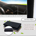 Dash Cover Mat for Chevrolet Camaro (2016–2017) Black Tan Custom Fit