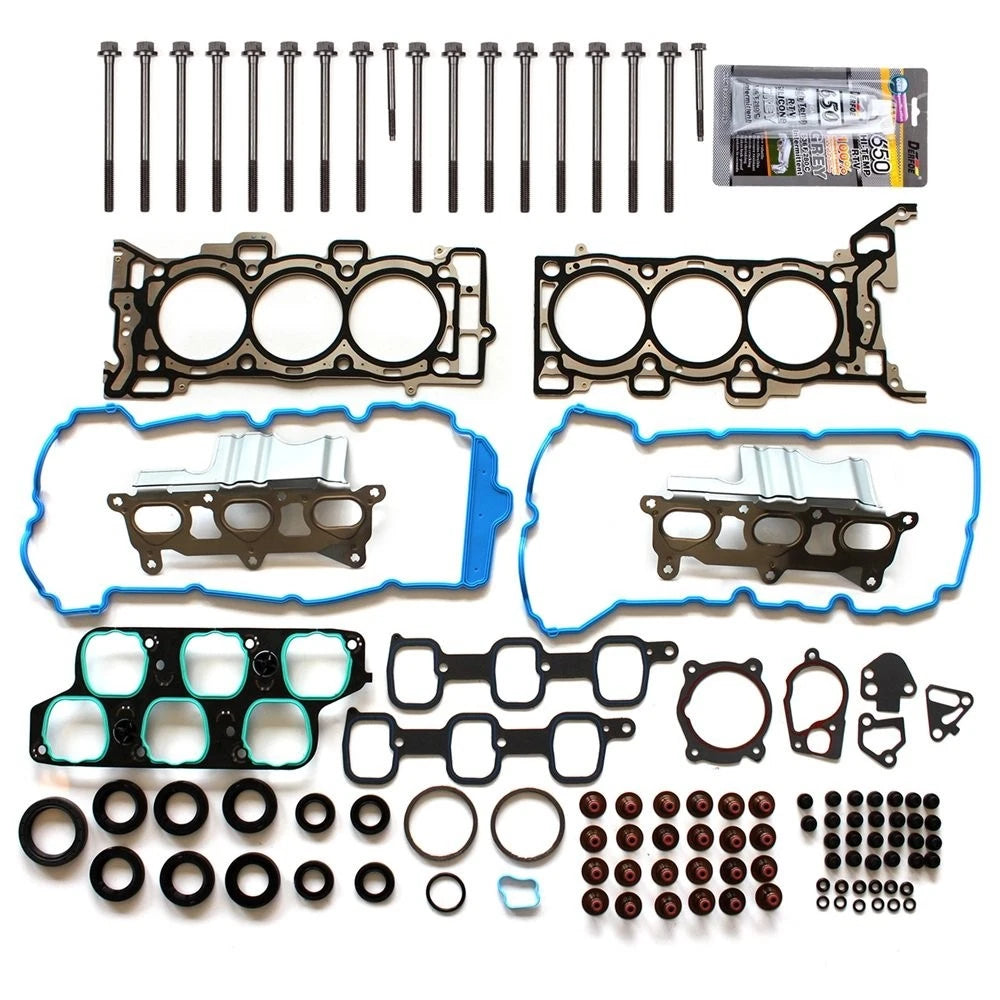 Set of 12 Cylinder Head Gasket Bolts for Buick GMC Saturn 3.6L V6 (2007–2008)
