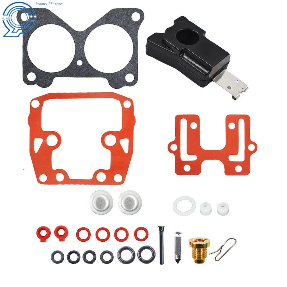 2X Carburetor Repair Rebuild Kit for Johnson Evinrude (W/ Float)