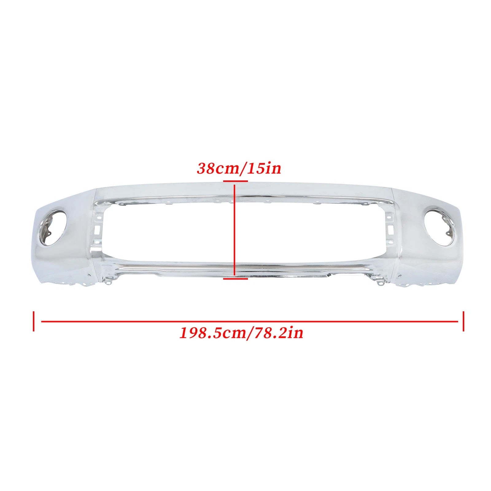 Chrome Steel Front Bumper Face Bar for Toyota Tundra (2007–2013)