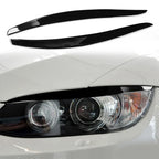 Gloss Black Headlight Eyelids Eyebrow Trim for 3-Series E92 E93 (2006–2012)
