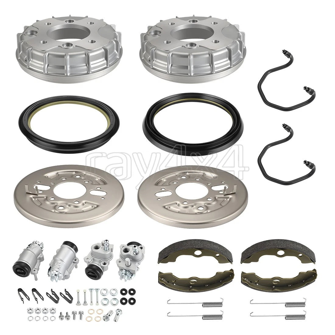 Front Brake Drum Wheel Cylinder Shoes Kit for Honda FourTrax 300 (1988–2000)