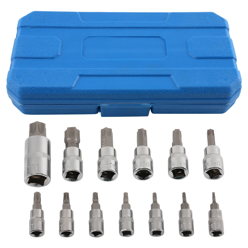13pc Star Socket Set for CRV (1/4", 3/8", 1/2" Drive)