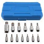 13pc Star Socket Set for CRV (1/4", 3/8", 1/2" Drive)