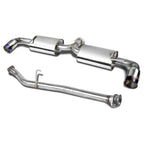 Dual 3.5" Burnt Tip Muffler Cat Back Exhaust for Mazda RX-8 (2004–2008)