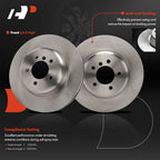 Front Disc Brake Rotors & Ceramic Pads for BMW E60 535i (2008-2010)