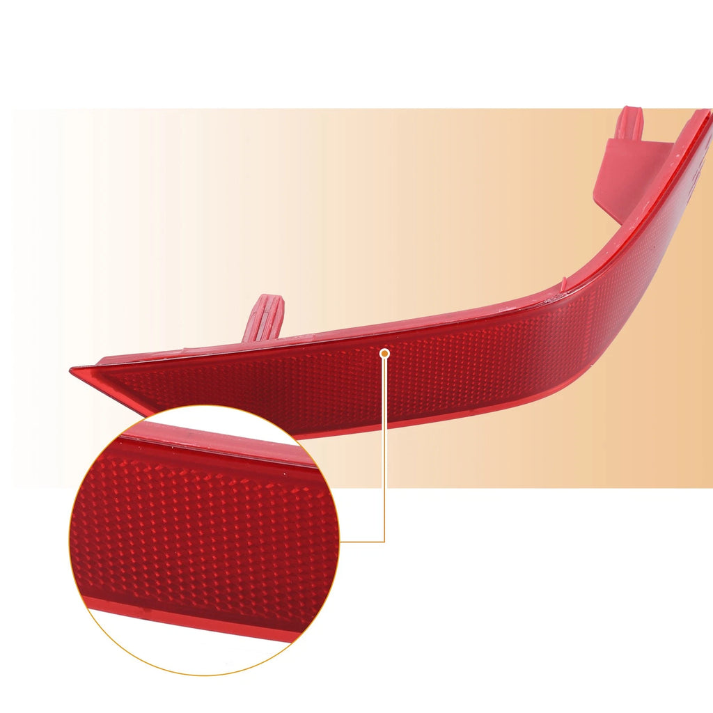 Rear Right Bumper Reflector Light Cover for Nissan Rogue (2014–2020) 26565-6FV0A Red
