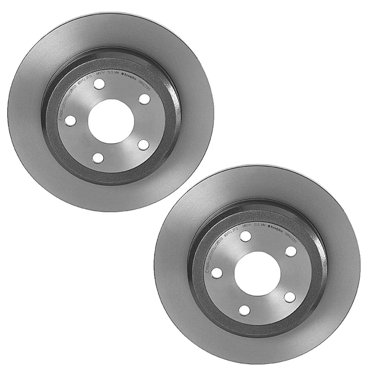 Brembo 2 Rear Brake Disc Rotors for Dodge Durango Jeep Grand Cherokee (2011–2020)