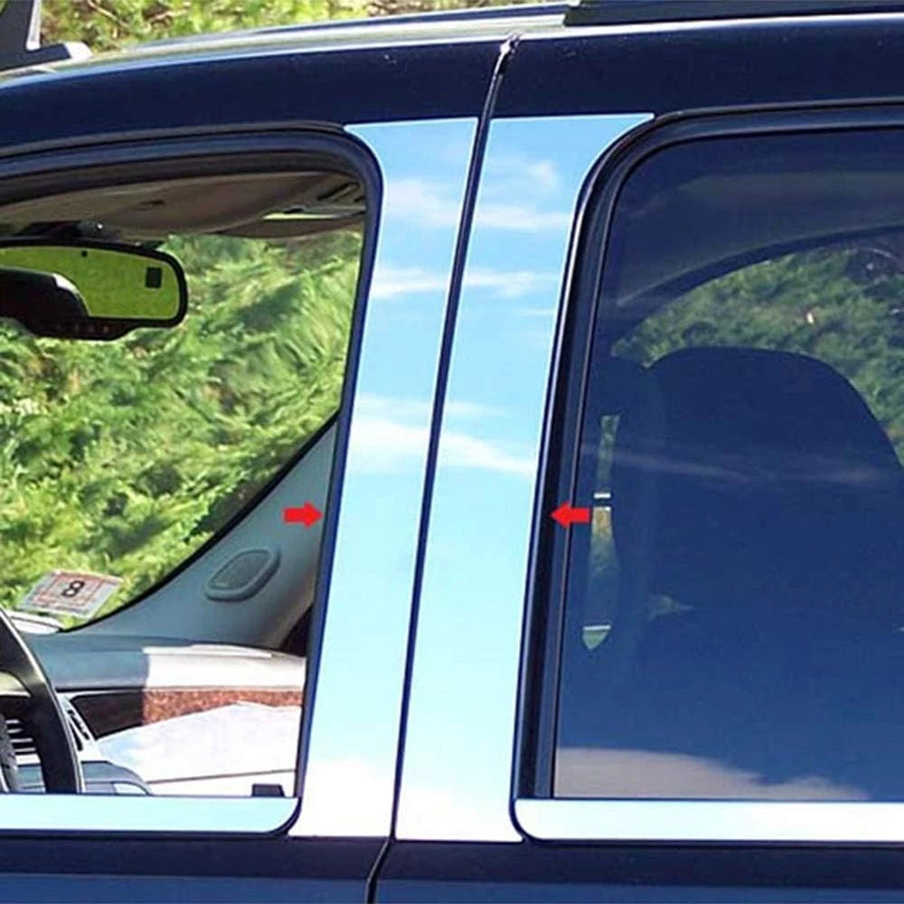 Luxury FX Chrome Pillar Post Trim 4pc for GMC Sierra (2007–2013)