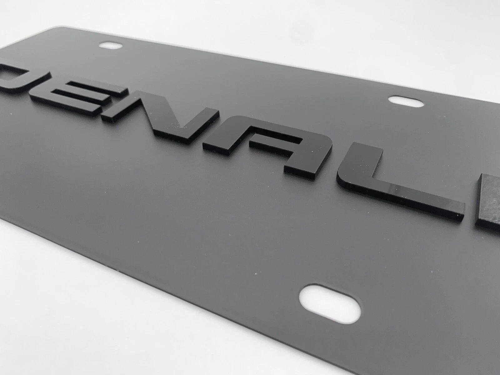 Black 3D License Plate Emblem for GMC Denali (2014–2020)