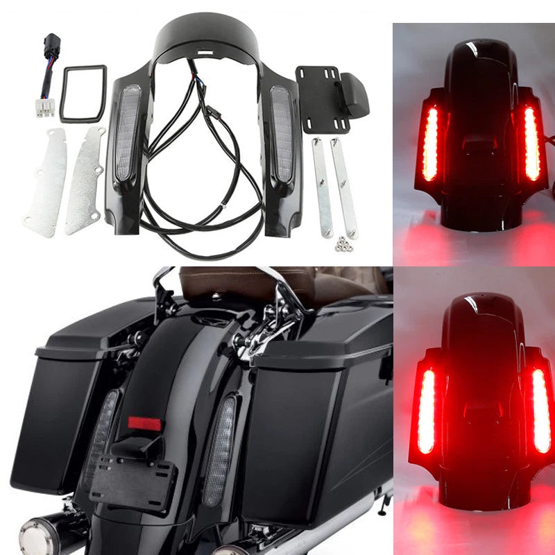 Rear Fender Fascia Set for Harley Touring Road King Glide (2009–2013)