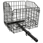 Folding Rear Basket for Mobility Scooters (Sturdy Steel, Black)