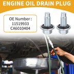 2X Oil Drain Plug Pan Thread Repair No.11519933 for Buick 