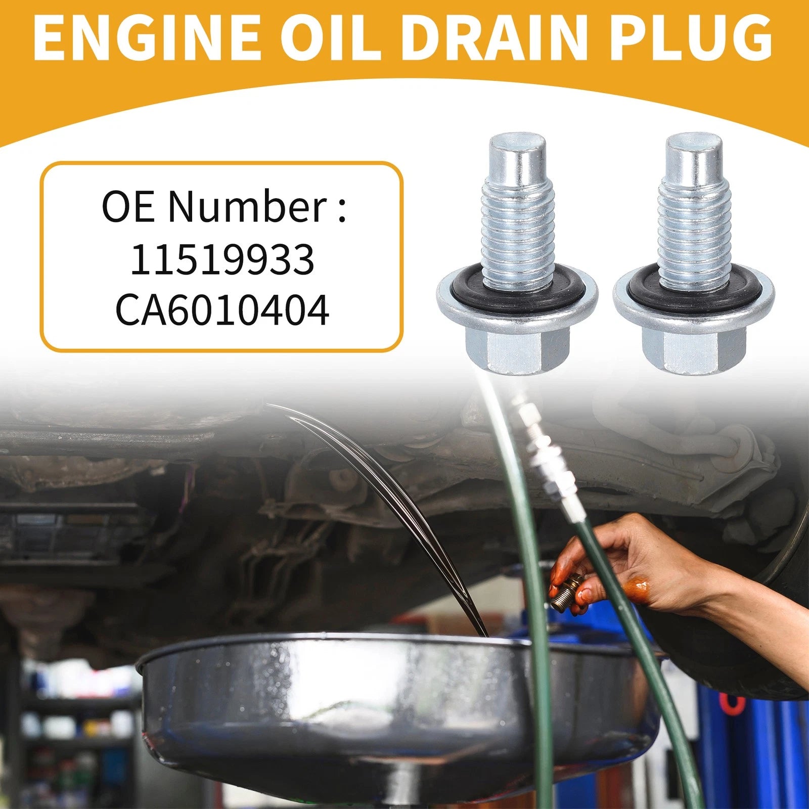 2X Oil Drain Plug Pan Thread Repair No.11519933 for Buick 