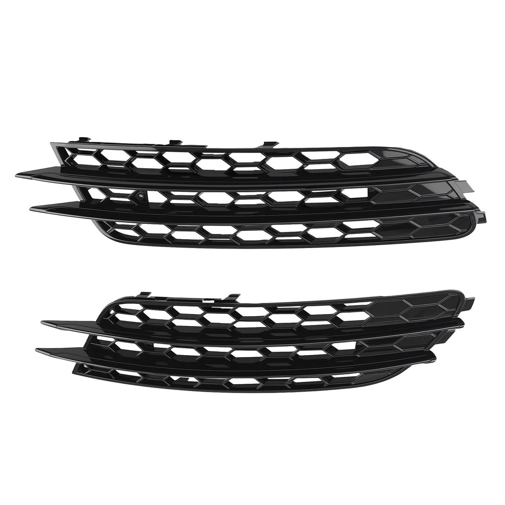 2X Front Bumper Fog Grille Bezel for Audi A6 C7 (2012–2015)